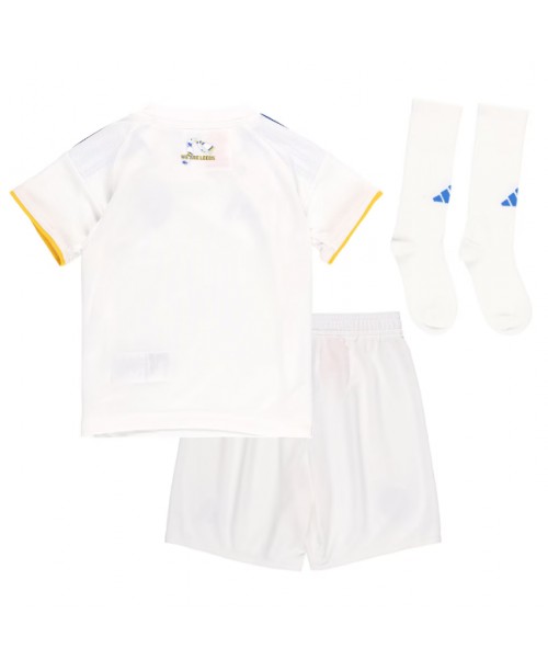 Günstige Leeds United Heimtrikotsatz Kinder 2025-26 Kurzarm (+ Kurze Hosen)